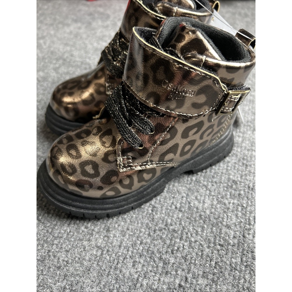 Oshkosh Nova Toddler 7 Slip On‎ Combat Hiker Boot New